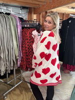 Load image into Gallery viewer, Red Heart Cardigan
