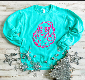 Neon Santa Sweatshirt