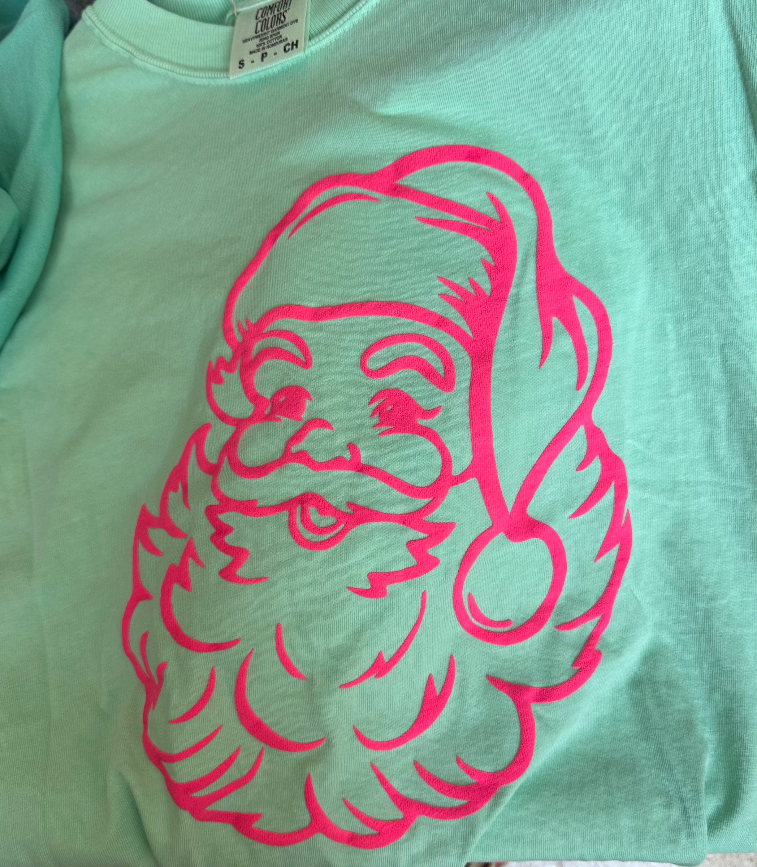 Neon Santa TShirt